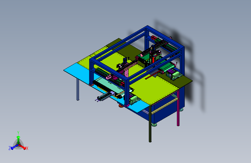 双站即时印标粘贴装配机组