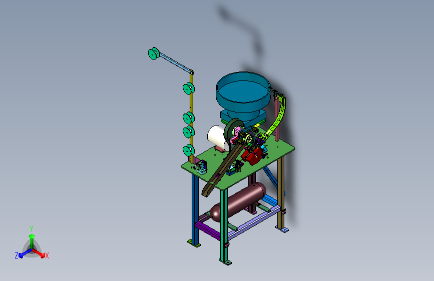 铁质链扣头体安装制作机械