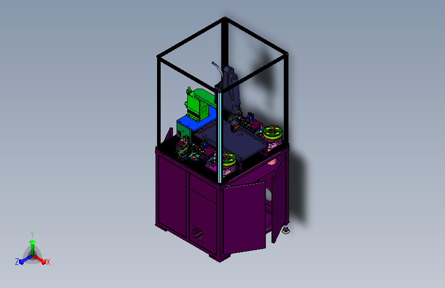 卧式贴签布设操作台面