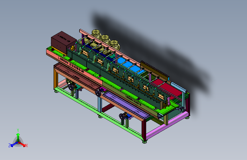 型材冷却固形三米工作台