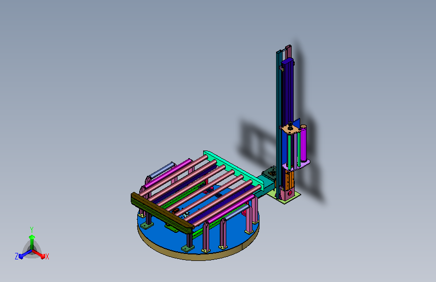 旋绕包装膜工装设备