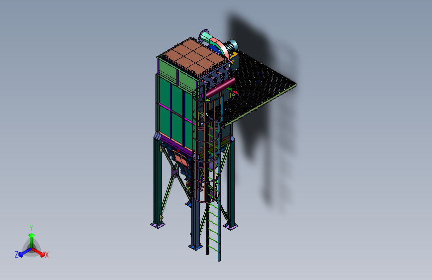 烟尘滤除收纳净化加工设备