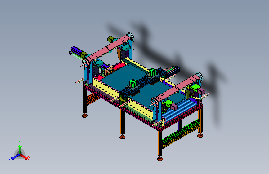 岩板自动切槽加工机组