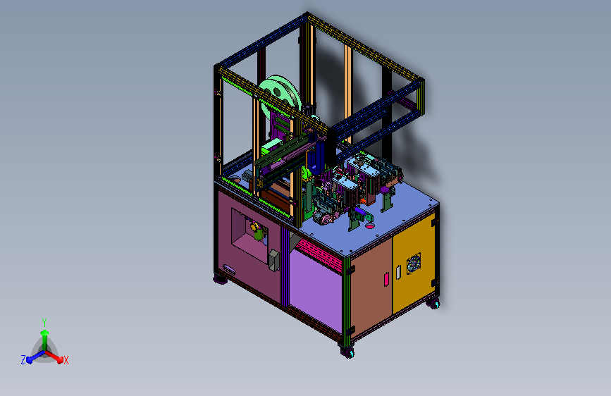圆管自动贴膜自动化机组