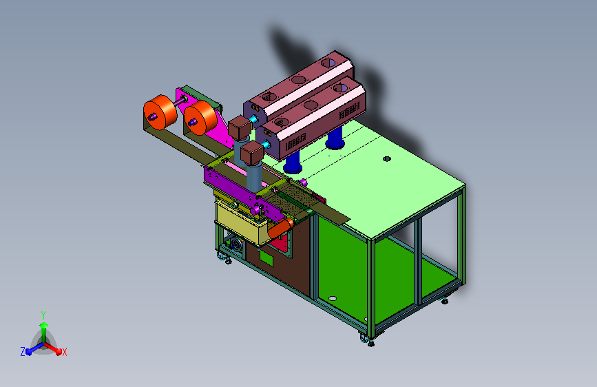 织带激光刻印加工装置