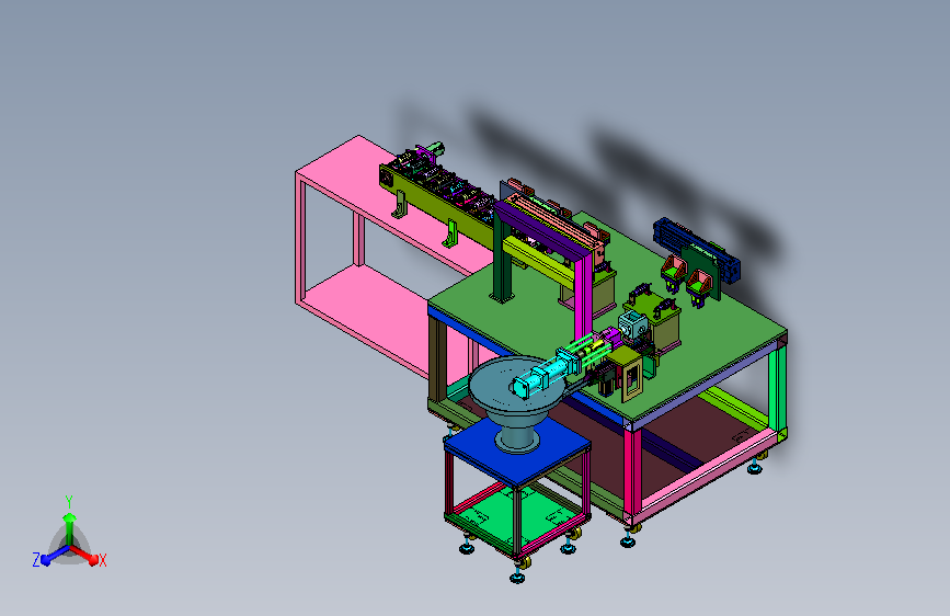 转子精密压配动力加工机组