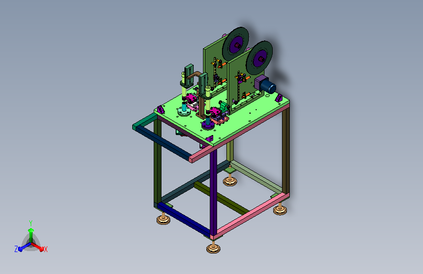 桌式金属抛光作业机具