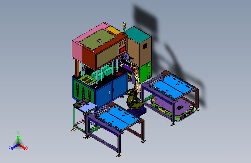 自动化铝模修整取放料工位