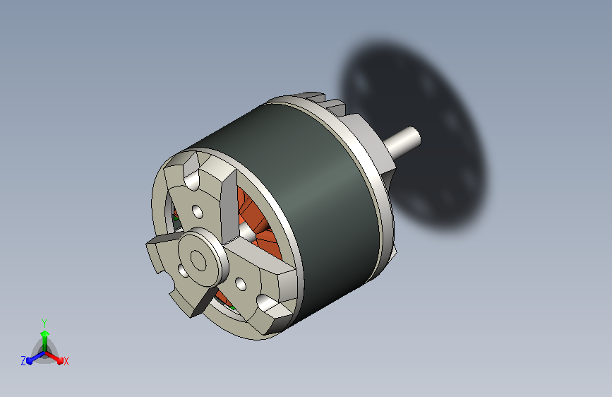 NTM 支撑驱动器 28-26 电机 NTM PropDrive 28-26 无刷电机外壳的精确模型