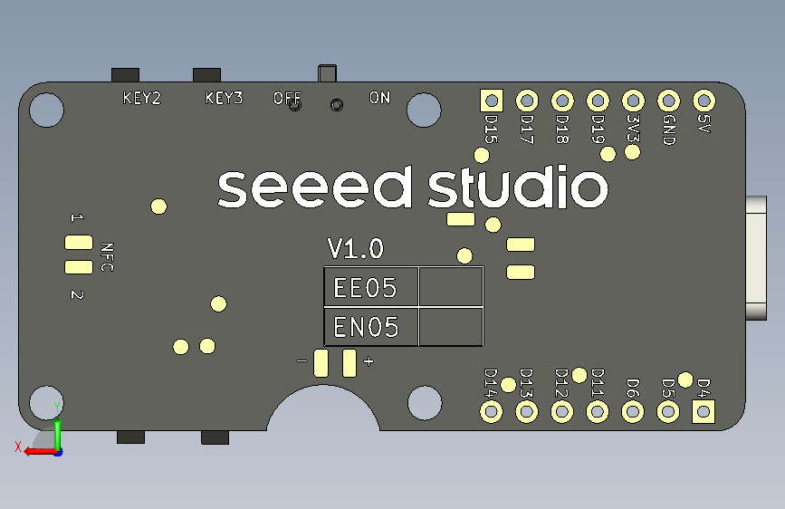 A0007401-XIAO 电子纸显示板(ESP32-S3) - EE05 背面视图