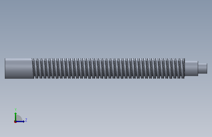 Trapezoidal thread423mm 左侧视图