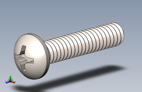90272A096_Zinc-Plated Steel Pan Head Phillips Screw