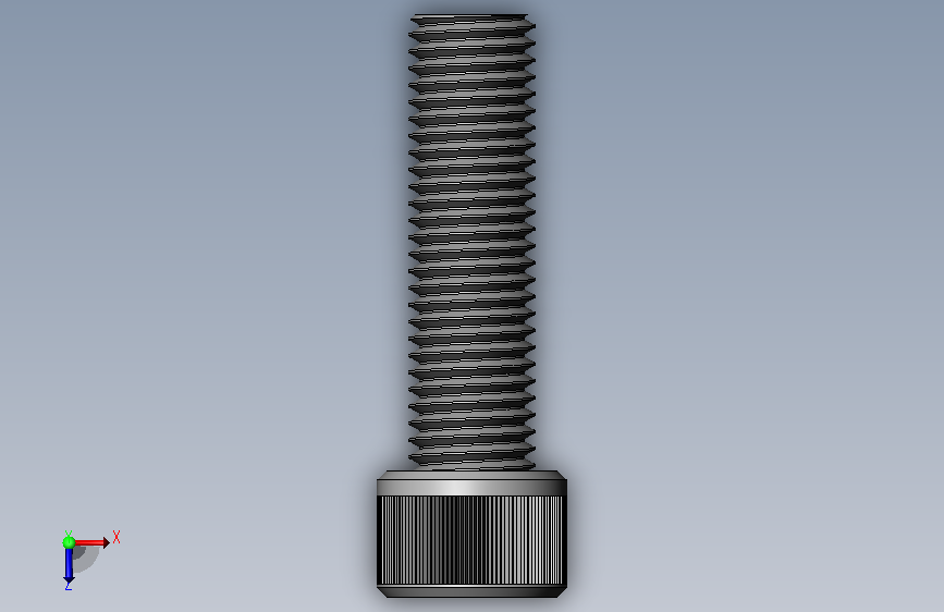 AR-TR2-SCR-008-91864A039_Black-Oxide Alloy Steel Socket Head Screw 俯视图