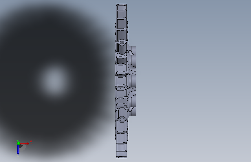 Rear Compression Structure 俯视图