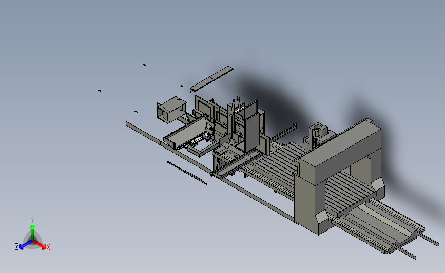 大型龙门铣床外部钣金框架[大型龙门铣床外部钣金框架]
