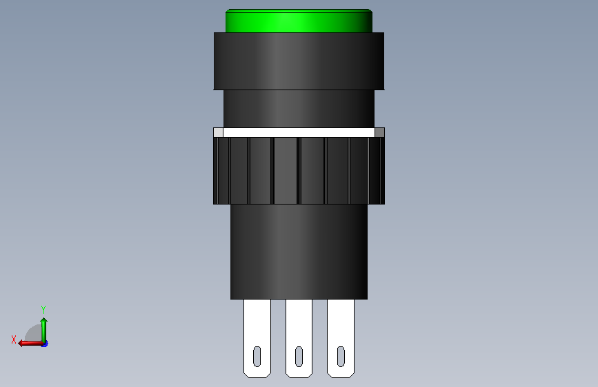 AS032-16带灯按钮绿CAPDCSPACER16 背面视图