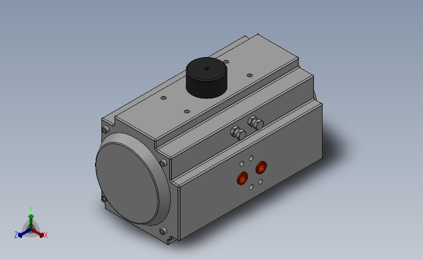 AT系列角行程气动执行机构（单作用）[RT075]_SOLIDWORKS 2018_模型图纸下载 – 懒石网