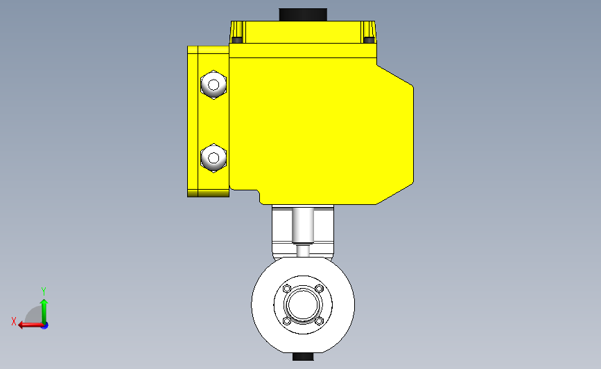 DDDX-03对夹式电动蝶阀[DDDX-03]DN20_SOLIDWORKS 2018_模型图纸下载 – 懒石网