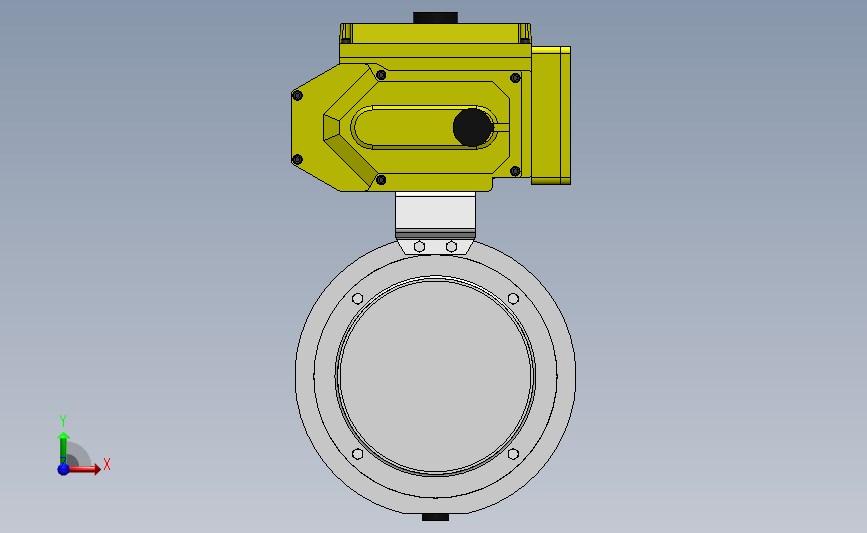 DDDX-03对夹式电动蝶阀[DDDX-03]DN150_SOLIDWORKS 2018_模型图纸下载 – 懒石网
