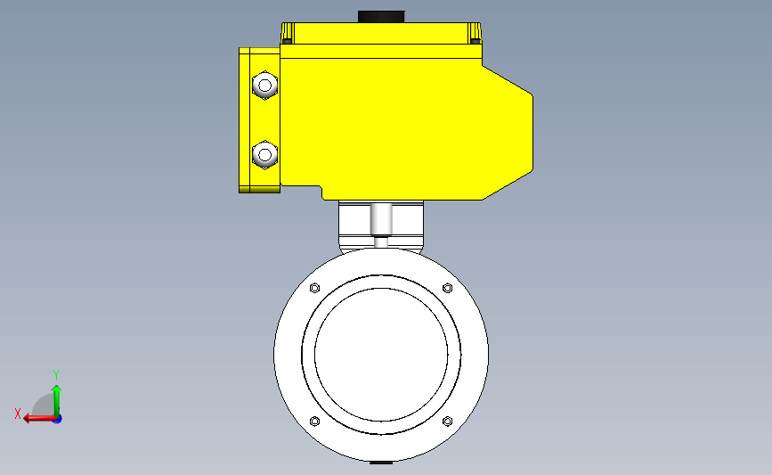 DDDX-04卡式电动蝶阀[DDDX-04]快装蝶阀DN100_SOLIDWORKS 2018_模型图纸下载 – 懒石网