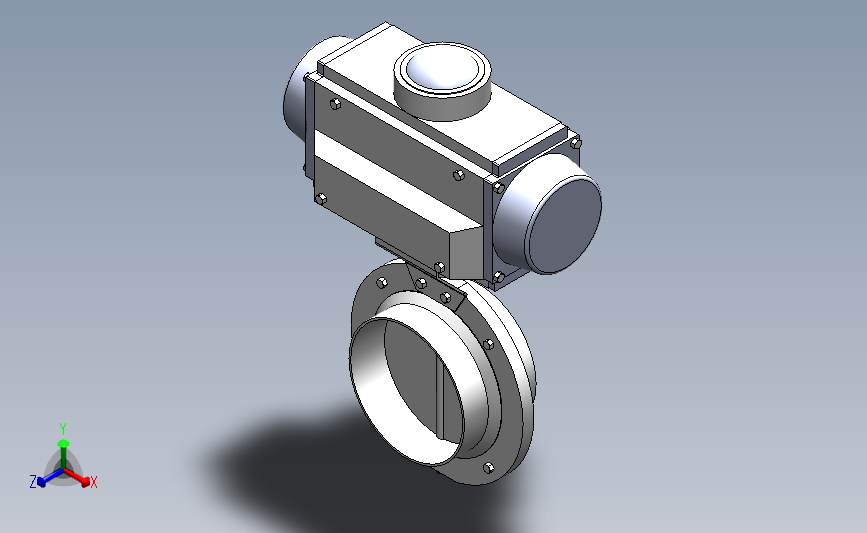 DDQX-11焊式气动蝶阀(卧式)[DDQX-11]DN125
