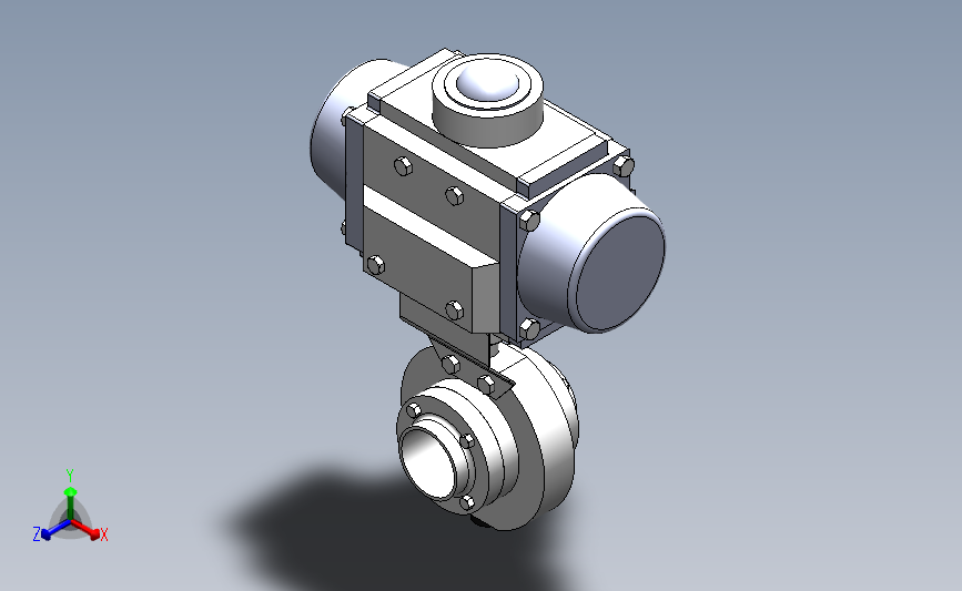 DDQX-13对夹式气动蝶阀(卧式)[DDQX-13]DN32