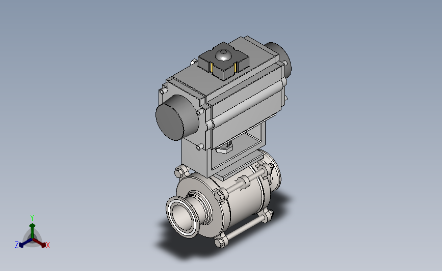 DQQ-03气动卡式球阀[DQQ-03-DN32]快装球阀