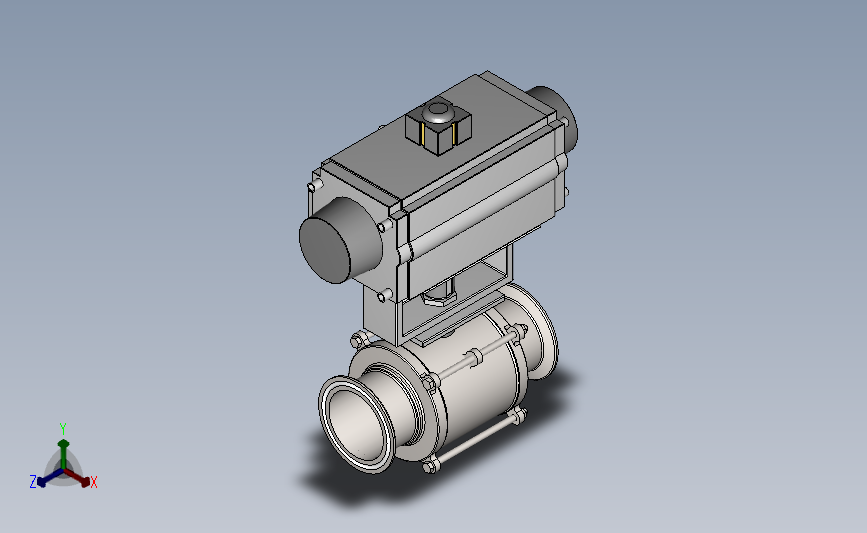 DQQ-03气动卡式球阀[DQQ-03-DN65]快装球阀
