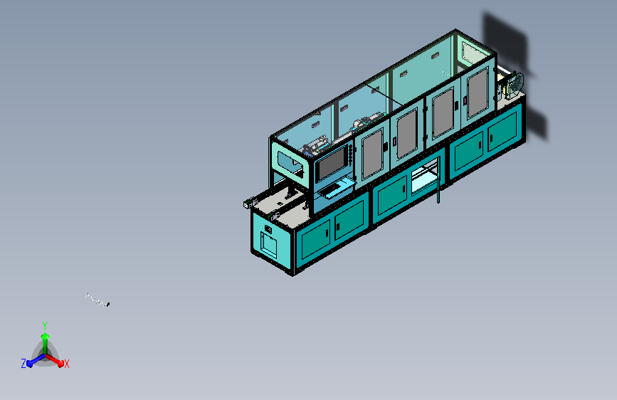 创维WIFI自动化测试生产线设备三维模型STP