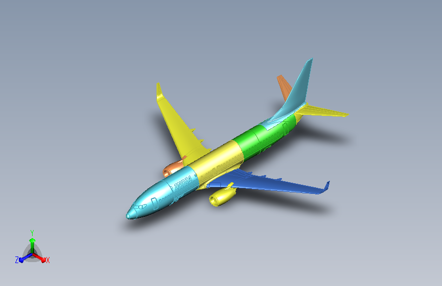 波音飞机 737-800-4 CREO STP STP