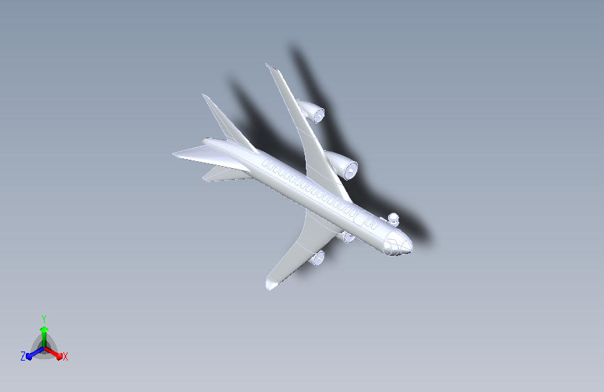 波音飞机 777x CATIA  SolidWorks  stp STP SW17 CATIA