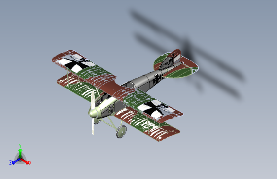 飞机albatros d.iii SW17