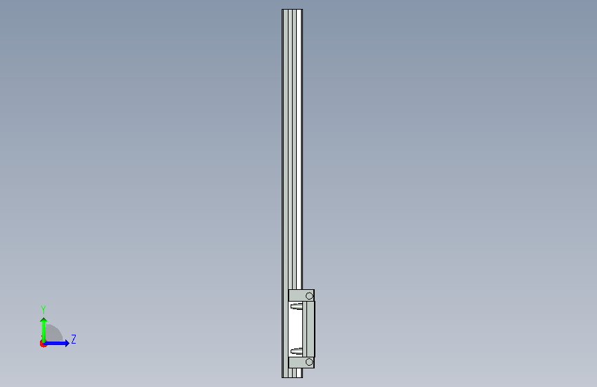 上银科技HGW-CC-HC系列重负荷型滚珠线性滑轨_HGW55CCE1R780EZ0H 左侧视图