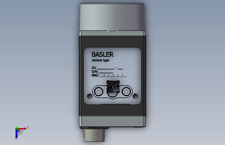 SJ-Basler ace GigE C-Mount v01相机 俯视图