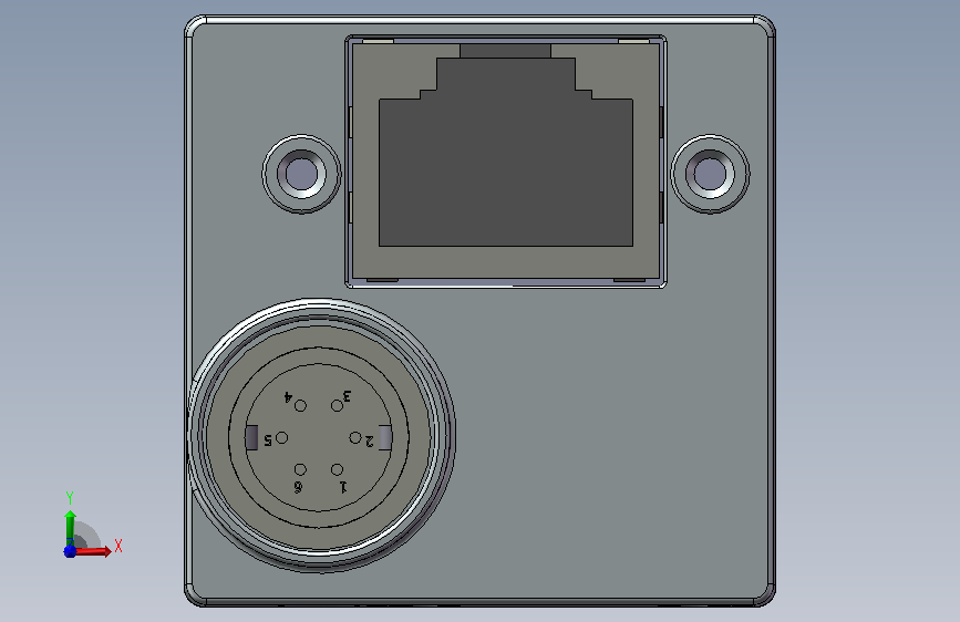 SJ-Basler ace GigE C-Mount v01相机 正面视图