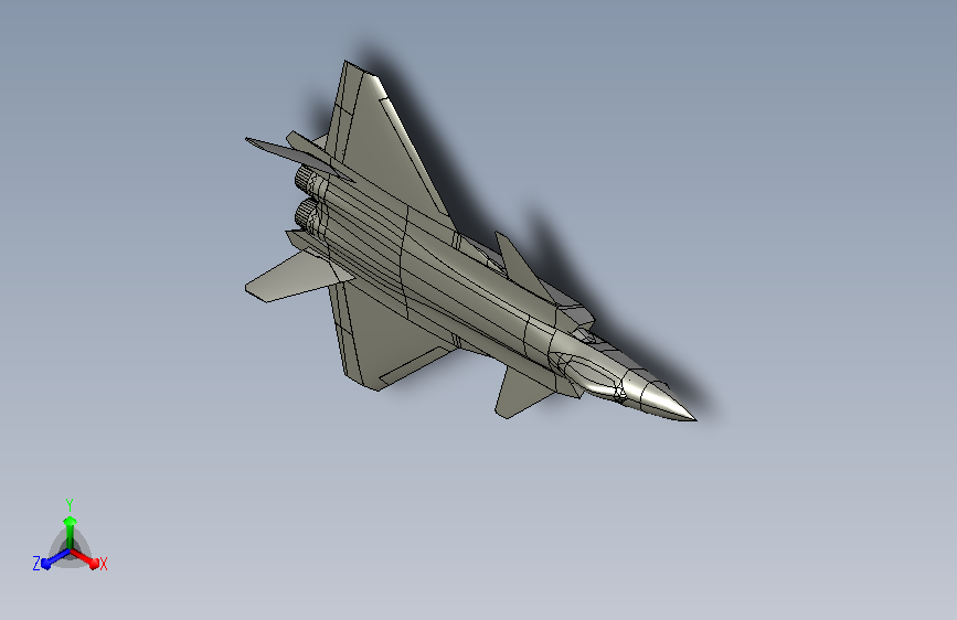 飞机j20 CATIA