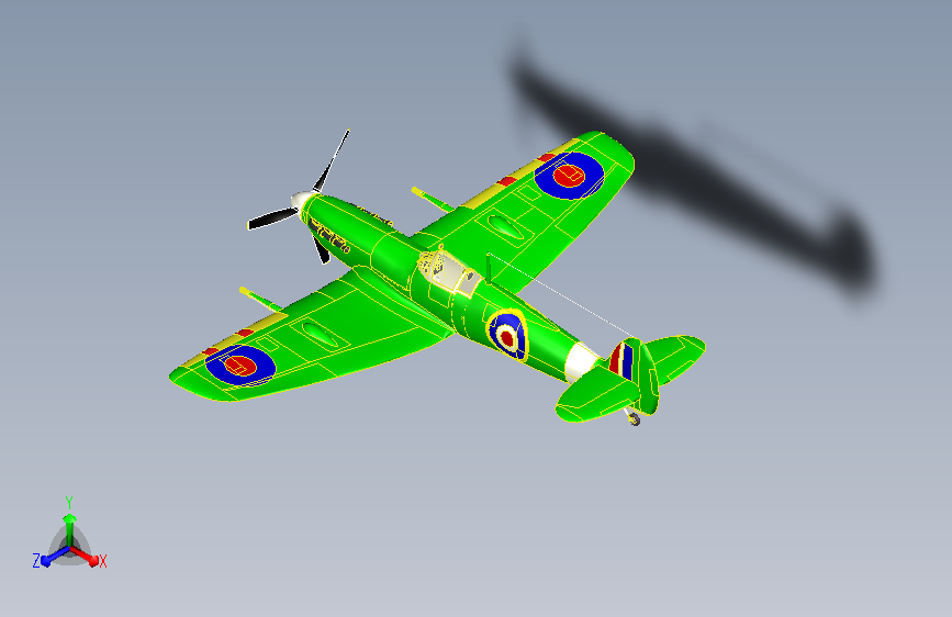 飞机supermarine-spitfire-mark-5 sw10