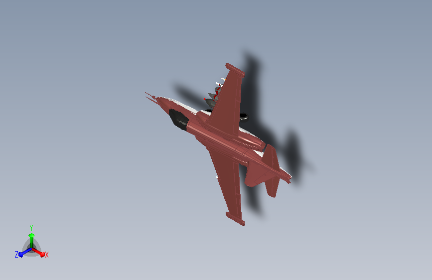 飞机 su-25蛙足 catia