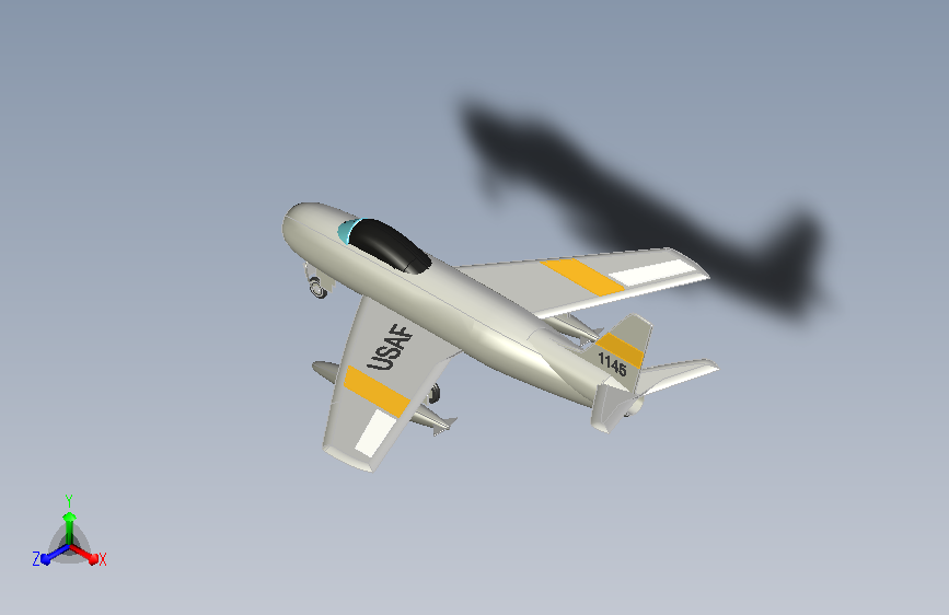 飞机北美-f-86-sabre-1 39 STP STL