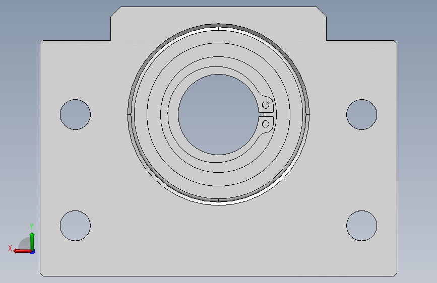 SPBF-25支撑座轴承座_SOLIDWORKS 2018_模型图纸下载 – 懒石网