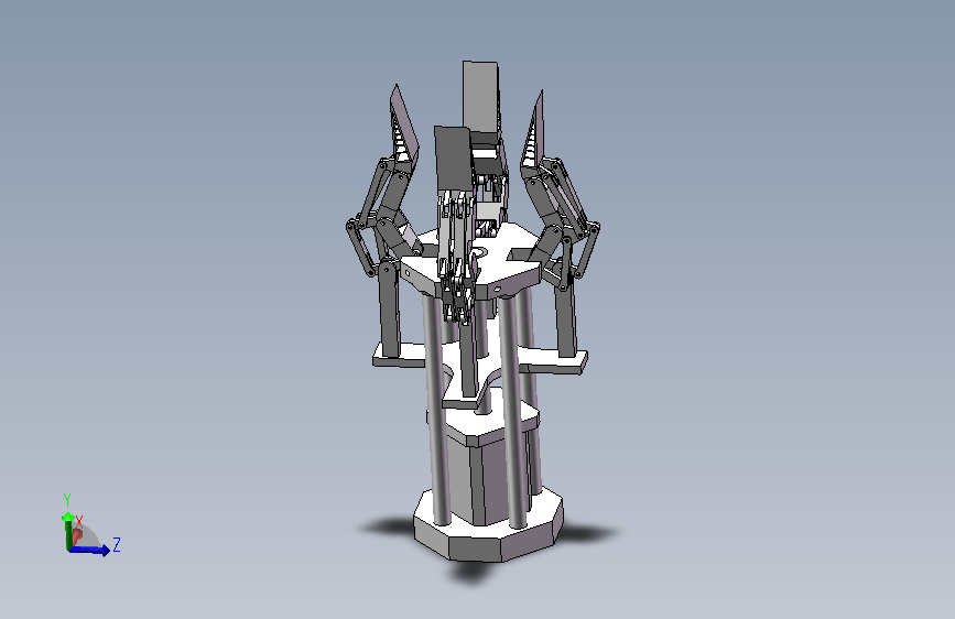 电动机械手爪设计含SolidWorks 2021三维模型+CAD图纸+说明书 C24598