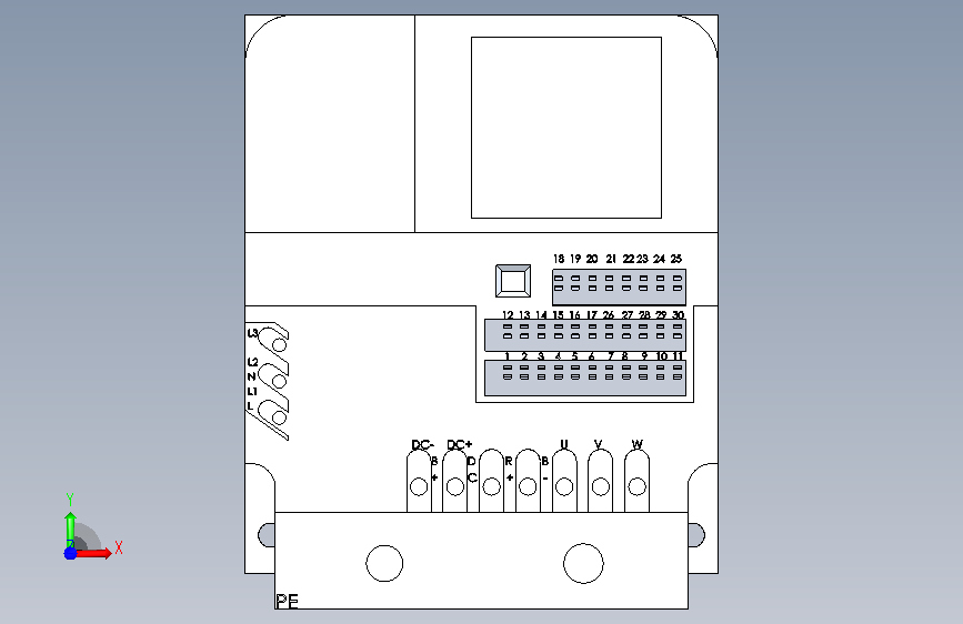 西门子电气 6SE6440-2UD31-1CA1 正面视图