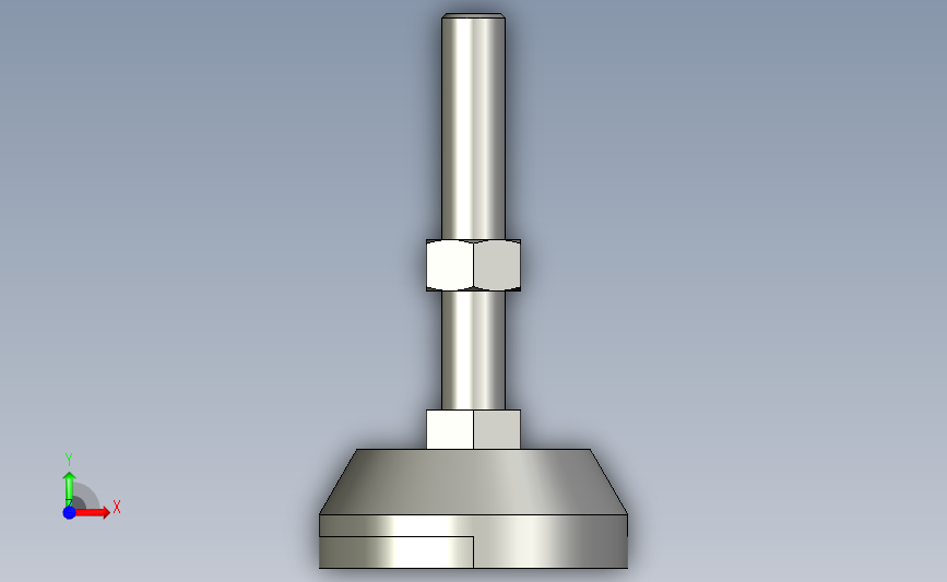 ajcr-d78-m16-l100_asm重载型地脚.stp 正面视图