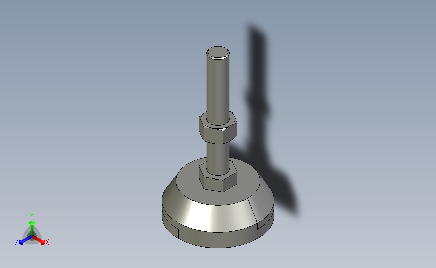 ajcr-d78-m16-l100_asm重载型地脚.stp 主视图