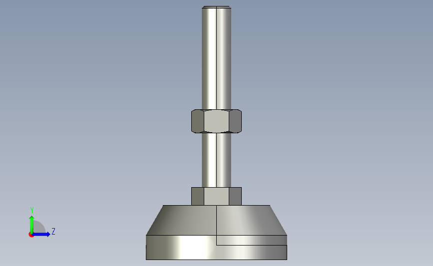 ajcr-d78-m16-l100_asm重载型地脚.stp 左侧视图