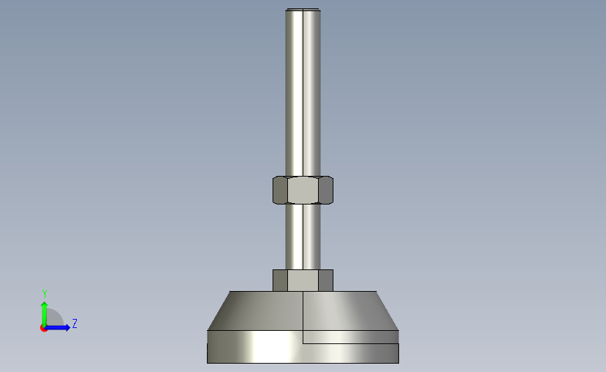 ajcr-d88-m16-l120_asm重载型地脚.stp 左侧视图