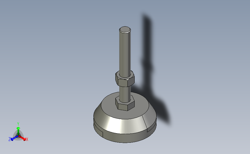 ajcr-d88-m16-l120_asm重载型地脚.stp 主视图
