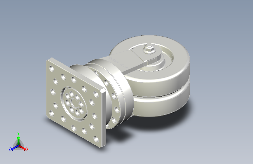 福马脚轮GSAD-150-FLANGE3D模型