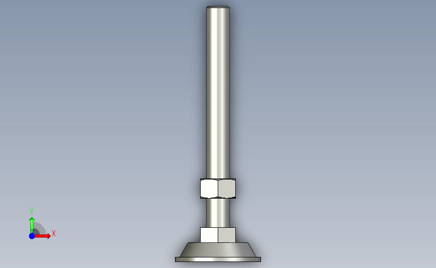 ajd-d58-m16-l150_asm简易型地脚.stp 正面视图