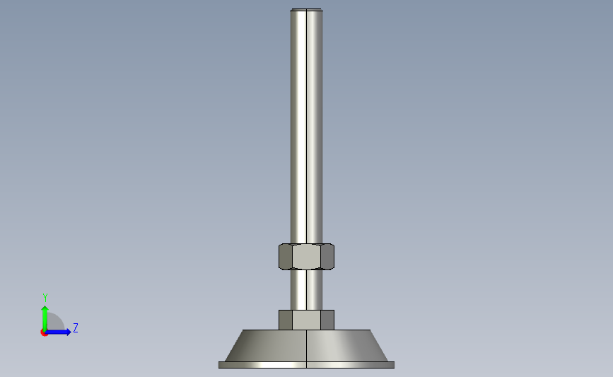 ajd-d88-m16-l150_asm简易型地脚.stp 左侧视图